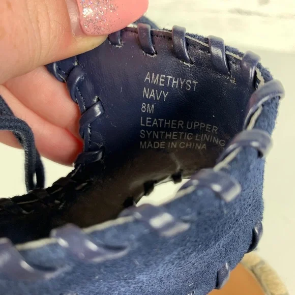 Sole Society • Amethyst Navy Espadrille Wedges - Picture 8 of 8